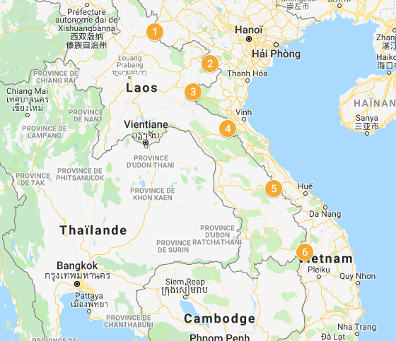 Les postes de frontière au Laos
